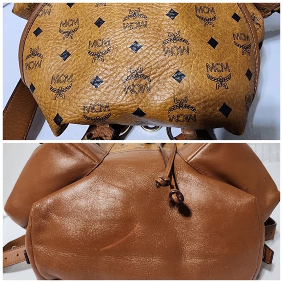 Authentic MCM Visetos Knapsack Heritage Double Pocket Backpack - Picture 12 of 16